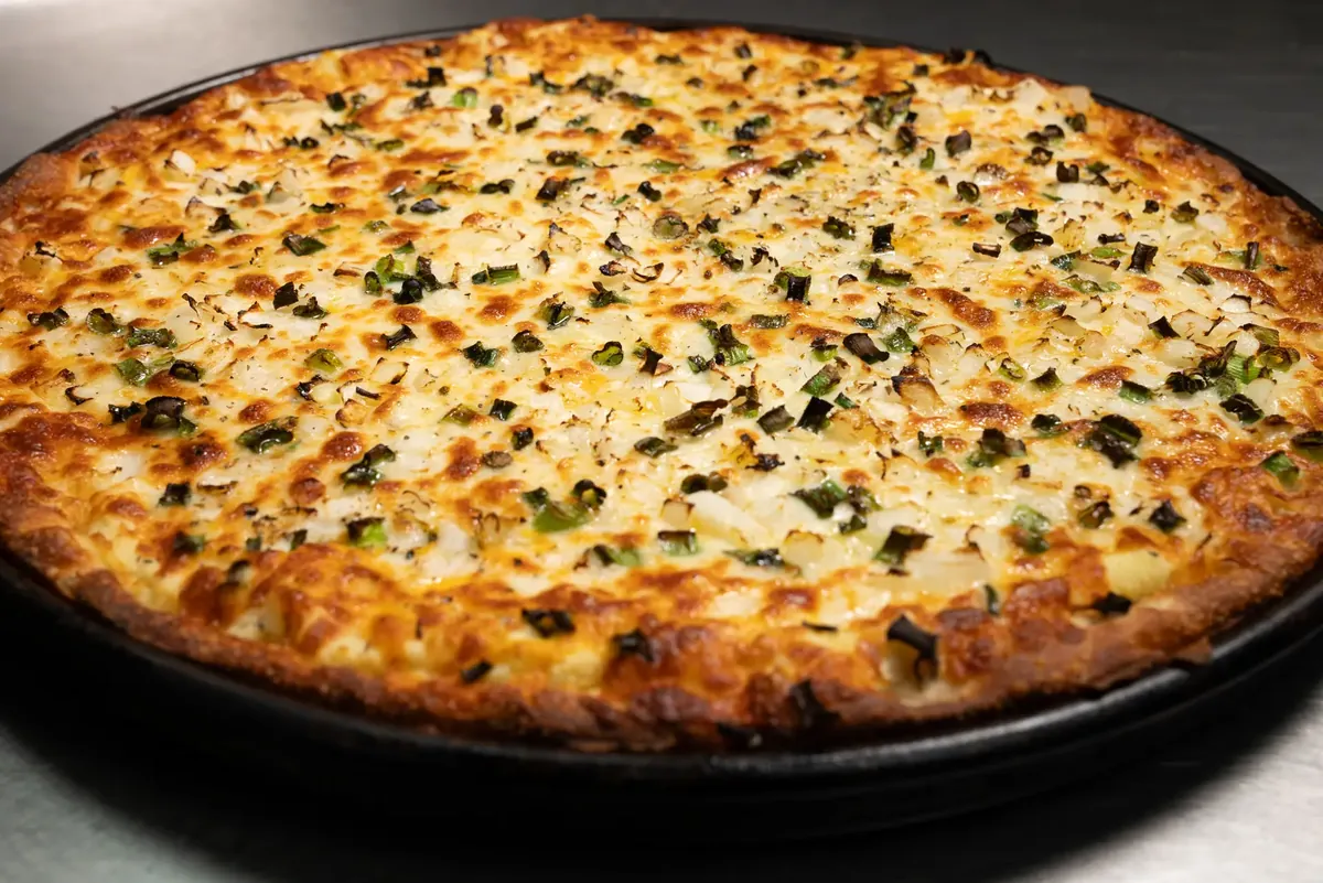 Potato Pierogi pizza
