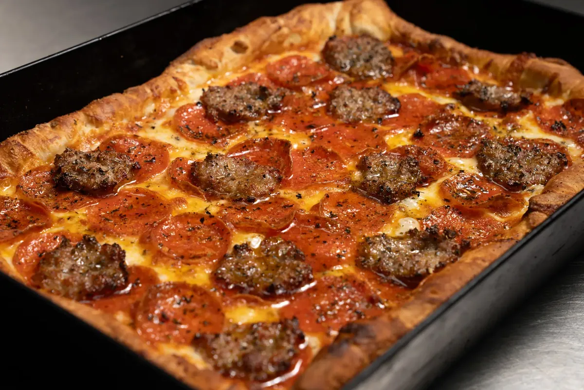 Sicilian style deep dish
