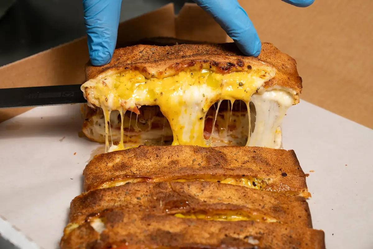 Stromboli, sliced